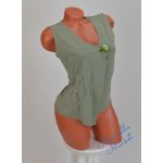 Átlapolt Ujjatlan Zöld Felső! XL/XXL-es