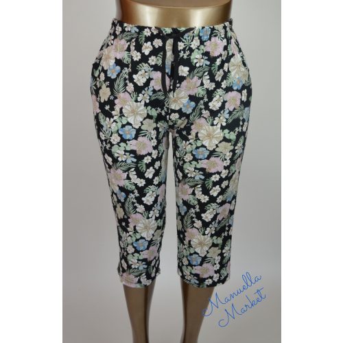 Színes-Mintás, Nyári Molett Húzott Aljú Térd Nadrág! 3XL/4XL-es   (9)