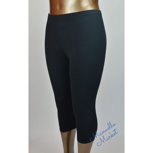Sima Fekete Bambusz Molett Térd Leggings! 3XL/4XL-es