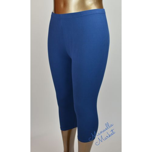 Sima Sötétkék Bambusz Molett Térd Leggings! 3XL/4XL-es