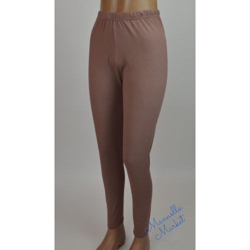 Rugalmas-Sima Bambusz Barna Leggings! XL-3XL-es
