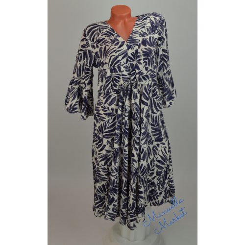 Kifelé Bővülő Mintás 100% Pamut Ruha! XL/XXL-es