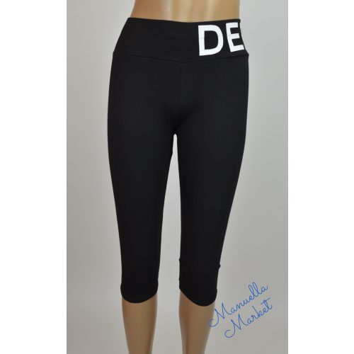 Feliratos Derekú, Fekete Térd Leggings! S/M-es