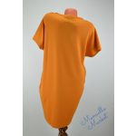 Mustársárga Virág Mintázatú Zsebes Ruha/Tunika! M-es