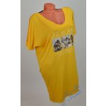 V-nyakú, Fotó Mintás Napsárga Tunika! XL/XXL-es