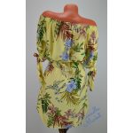 Sárga Vállra Húzható Öves Ruha! L-es