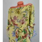 Sárga Vállra Húzható Öves Ruha! L-es