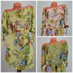 Sárga Vállra Húzható Öves Ruha! L-es