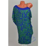 Extrahosszított Kék-Zöld Mintás Tunika/Ruha!