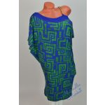 Extrahosszított Kék-Zöld Mintás Tunika/Ruha!