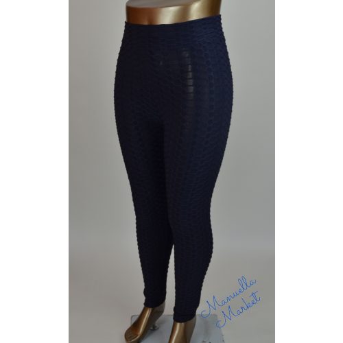 Rugalmas Alakformáló Molett Sötétkék Leggings! 5XL/6XL-es