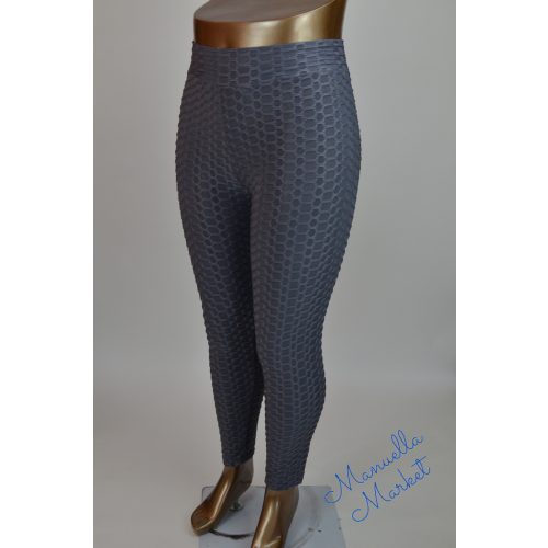Rugalmas Alakformáló Molett Szürke Leggings! 3XL/4XL-es