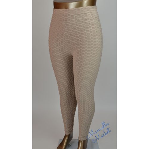 Rugalmas Alakformáló Bézs Leggings! S/M-es