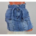 Zsebes Csinos Farmerszoknya! XS-es