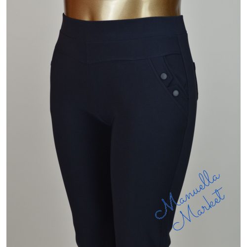 Plus Size Méretű, Sötétkék Színű Elasztikus Nadrág! 2XL/3XL-es 
